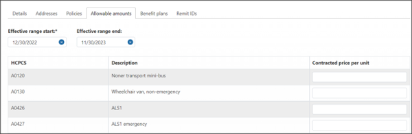 Add an effective date range. Add an effective date range.